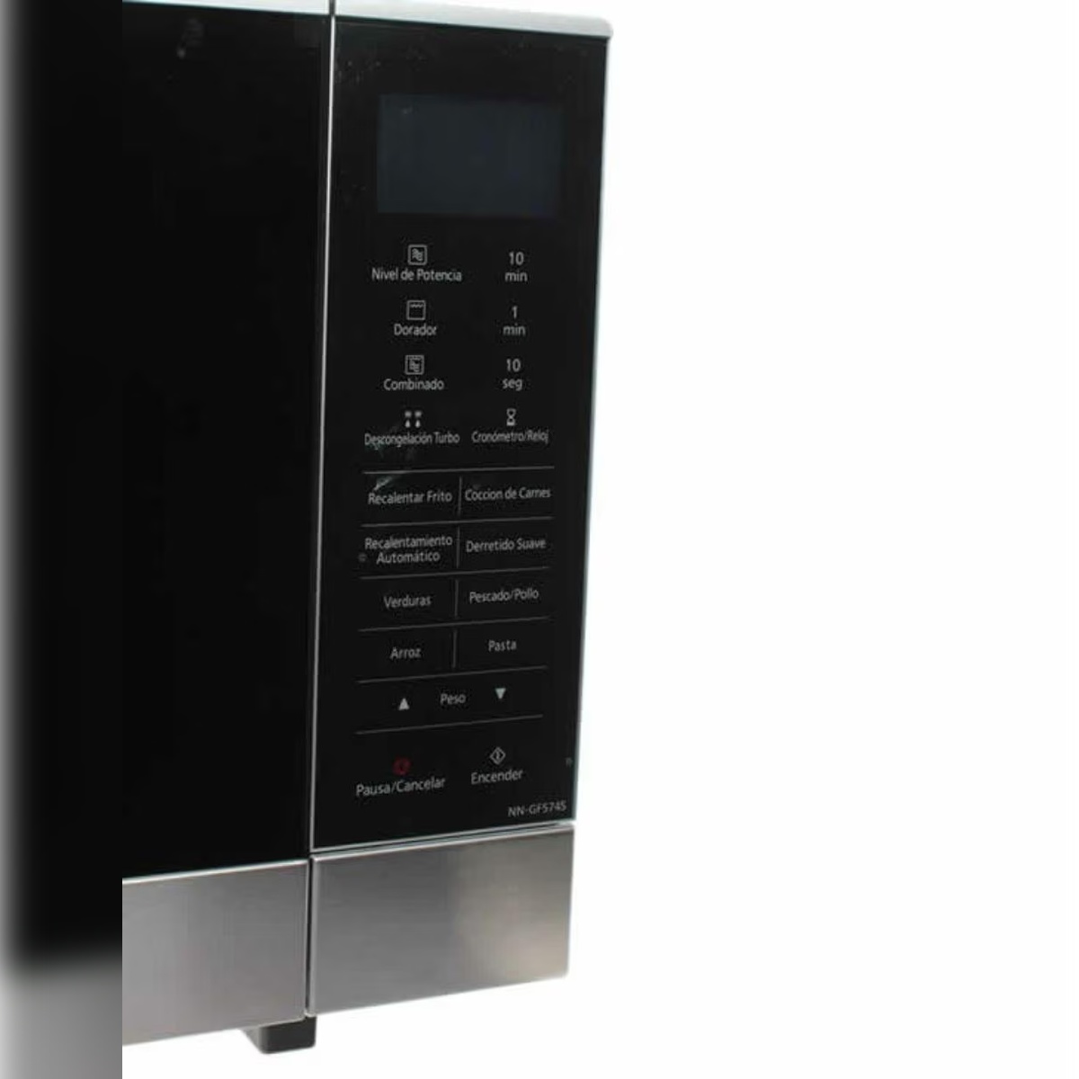 HORNO DE MICROONDAS GRILL INVERTER 1.0 PLATEADO PANASONIC NN-GF574MRPH